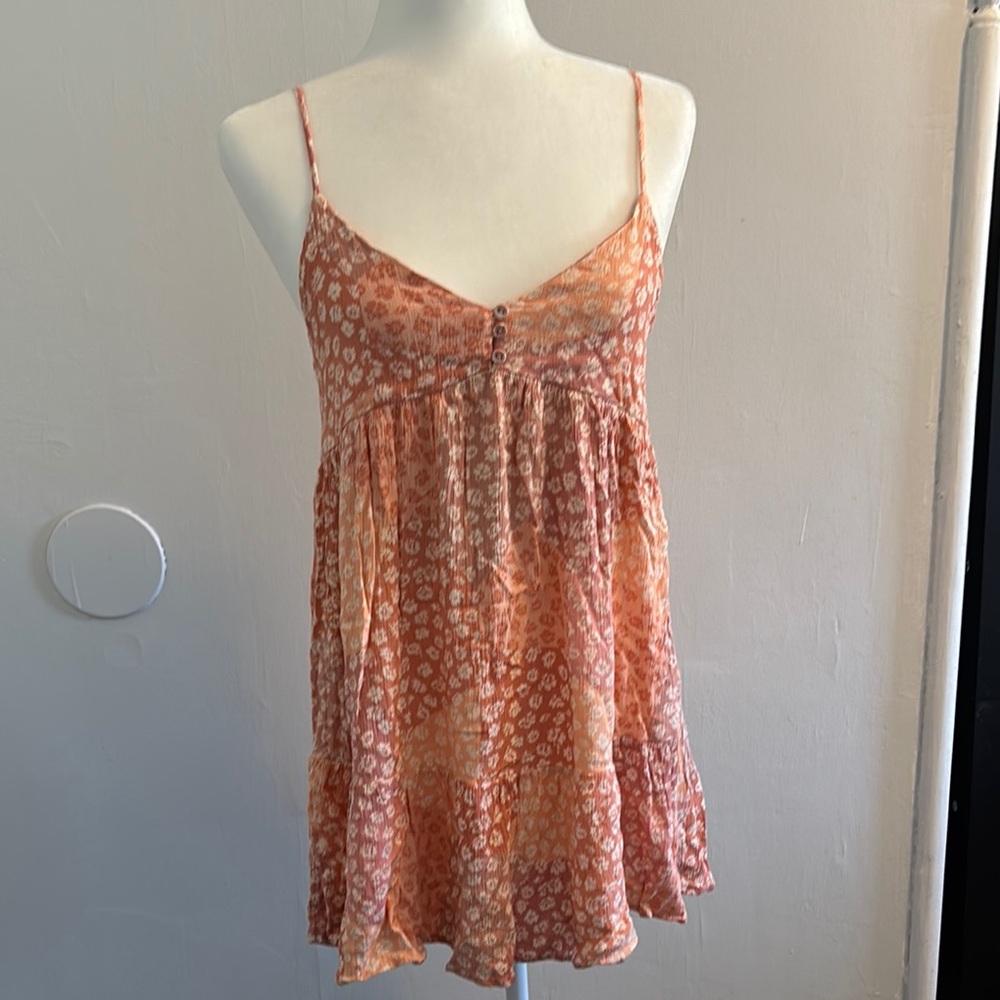 Elegant Floral Spaghetti Strap Mini Dress